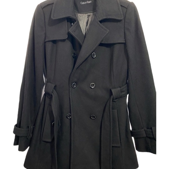 Calvin Klein Jackets & Blazers - Calvin Klein Womens Black Double-Breasted Coat
